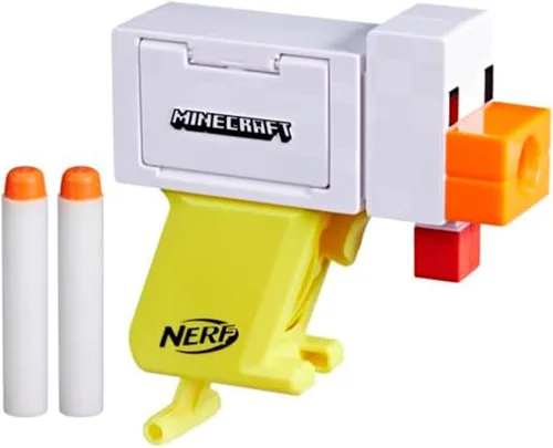 Vista 2 de Nerf Minecraft Blasters Set - Paquete de 3 juguetes y calcomanías para exteriores