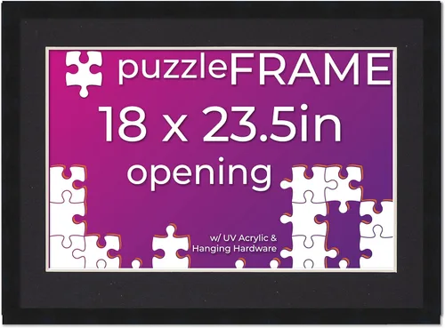 Vista 34 de Poster Palooza Kit de marco de rompecabezas de 11.25 x 38.25 pulgadas. El kit incluye hojas de pegamento para rompecabezas, marco de rompecabezas