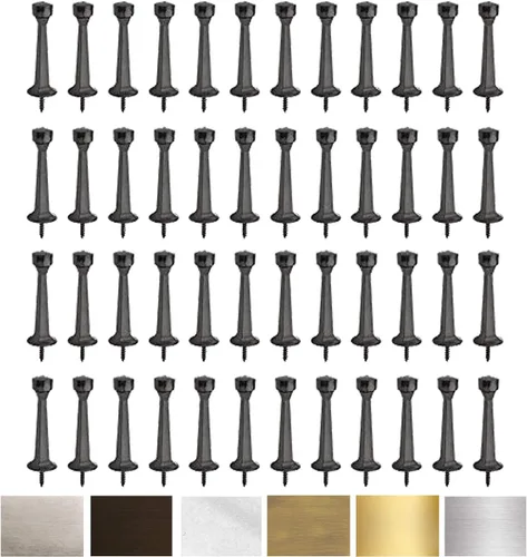 Vista 21 de Liberty Tope de puerta Premium de metal sólido rígido cepillado de 3 pulgadas (latón antiguo, 1 paquete)