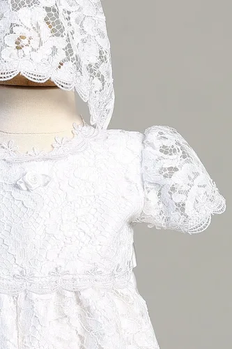 Vista 3 de Ropa de bautizo para niña trajes de bautismo para niñas traje de bautizo recién nacido ropa de bautizo para bebé Niña