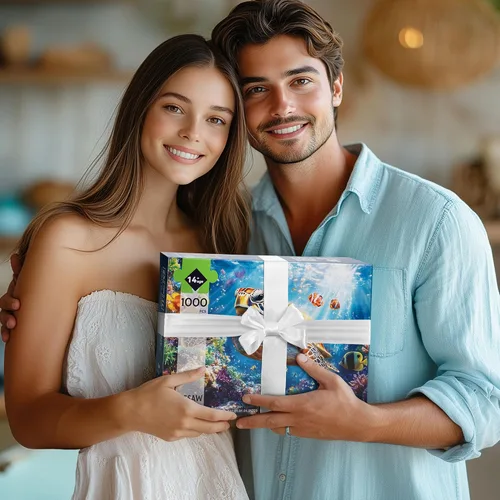 Vista 7 de Rompecabezas para adultos de 1000 piezas de tortuga marina Pez tortuga