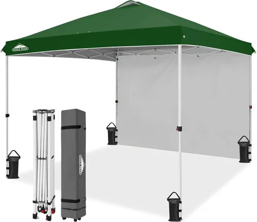 Vista 75 de EAGLE PEAK - Tienda de campaña desplegable con toldo, 1 pared lateral, fácil de montar, tienda para eventos, protección solar para exteriores, bolsa