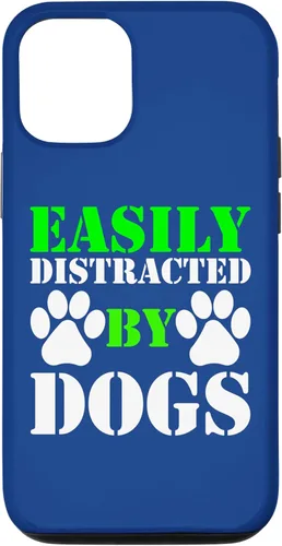 Vista 28 de Easily Distracted by Dogs for Puppy Dog Lover Funny Dog Paw Case for iPhone 16