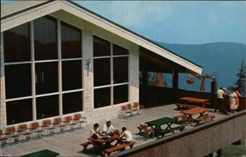 Cliff House Restaurant - Sun Deck Stowe, Vermont VT Original Vintage Postcard