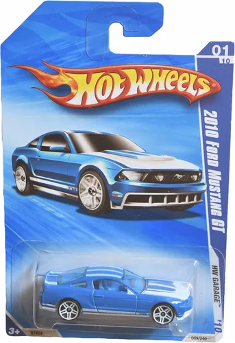 Hot Wheels 2010 Ford Mustang GT, [azul] 2010 Garaje 1/10