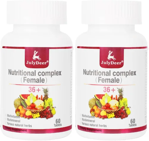 Vista 10 de JulyDeer Multivitamínico para mujeres 60 tabletas completas multiminerales y vitaminas 1 botella.
