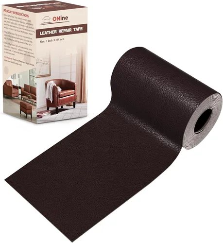 Vista 38 de ONine - Cinta de reparación de piel, parche para reparación de piel autoadhesivo de 12 x 48 pulgadas, impermeable, resistente al desgaste, para Negro