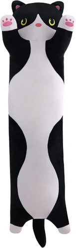 Vista 13 de Cat Soft Plush Pillow Cute Cat Body Pillow, Long Stuffed Cat Plush Cat Stuffed Animal Toy Kitten Long Throw Pillow Gift for Kids White