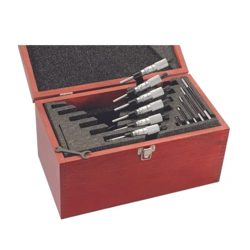 Vista 29 de Starrett Micrómetro exterior con husillo de una pieza, acabado de cromo satinado y diseño avanzado de manga - Tema de orgullo americano, rango de 0