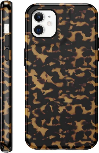 Vista 102 de Funda de teléfono con estampado de guepardo para iPhone 7/8/SE 2020/2022 de 4.7 pulgadas, funda de lujo con diseño de leopardo marrón coqueta a