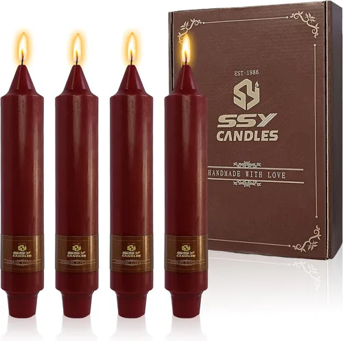 Vista 54 de Velas de hechizo blanco de 5 pulgadas, velas cortas cónicas de vigilia, velas de campanilla, 4 unidades para oración y meditación de fe religiosa