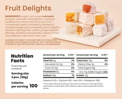 Vista 6 de Liberty Orchards Delicias de frutas y delicias de postres, paquete de 20 onzas