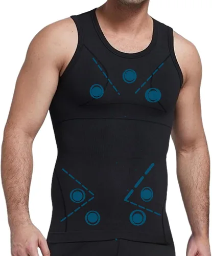 Camisas de compresión para hombre de ginecomastia, chaleco moldeador de cuerpo, camiseta interior adelgazante con control de abdomen
