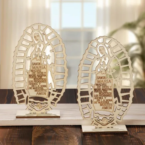 Vista 3 de 12 Piezas De Centros De Mesa De Madera Para Bautizo, Centros De Mesa Para Bautizo Bodas Decoraciones, Mi Primera Comunión Decoraciones, Decoraciones