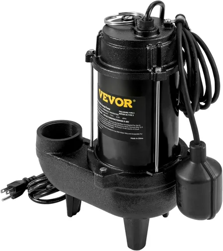 Vista 12 de VEVOR Bomba sumergible de aguas residuales de 3/4 HP, 5880 GPH de flujo más grande, bomba de sumidero sumergible de hierro fundido, construcción