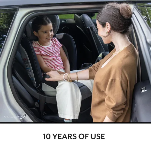 Vista 6 de Asiento de automóvil rotativo todo en uno Evenflo Gold Revolve360 Extend con SensorSafe (Negro Onyx)