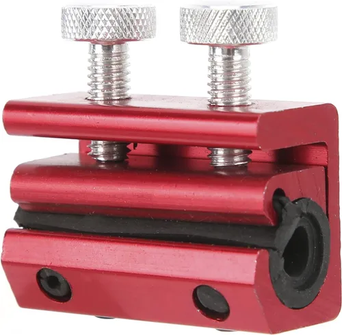 Vista 6 de Herramienta lubricante de cable Herramienta de lubricación de cadena para motocicleta ATV Reemplazo de caucho de aluminio (rojo)