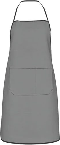 Vista 2 de grey Chef Apron for Men and Women - Waterproof Kitchen Chef Apron with Pockets, Perfect for Cooking, Salon & More