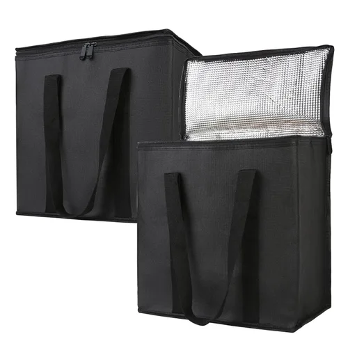 Vista 60 de Bodaon - Paquete de 1 bolsa de compras reutilizable y aislada para comestibles, tamaño XL, bolsa térmica para picnic con parte superior fría, bolsa