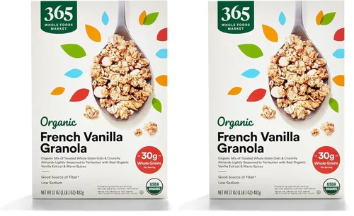Vista 7 de 365 by Whole Foods Market, Granola orgánica de almendras y vainilla francesa, 17 onzas
