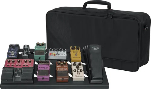 Vista 19 de Pedalera GPB-BAK-1 de Gator Cases, de aluminio, con estuche de transporte, tamaño grande, color negro camuflaje, Negro, S