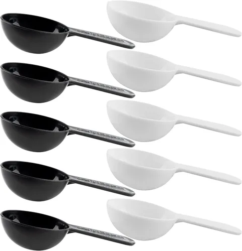 Vista 10 de AUEAR, Paquete de 5 cucharadas cucharadas de café de medición de plástico para leche en polvo y especias de semillas de frutas