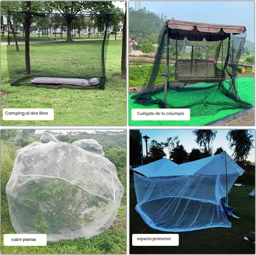 Vista 7 de Mengersi Dosel para Cama, Cortinas de Dosel para Cama, Cortinas de Cama para Camas Full Queen King, Red Mosquitera Cortinas de Cama para Patio