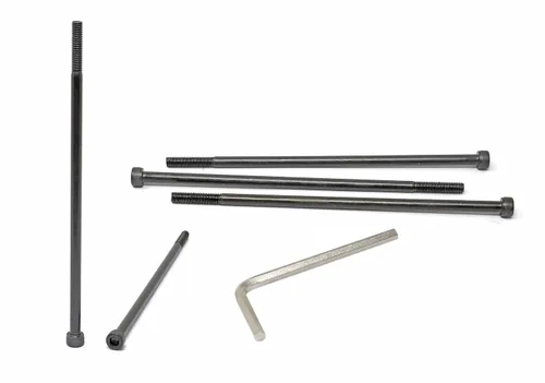 Vista 60 de iexcell - Juego de 100 tornillos de cabeza hexagonal M2 x 4 mm, paso de rosca 0.4 mm, acero de aleación grado 12.9, con acabado de óxido negro