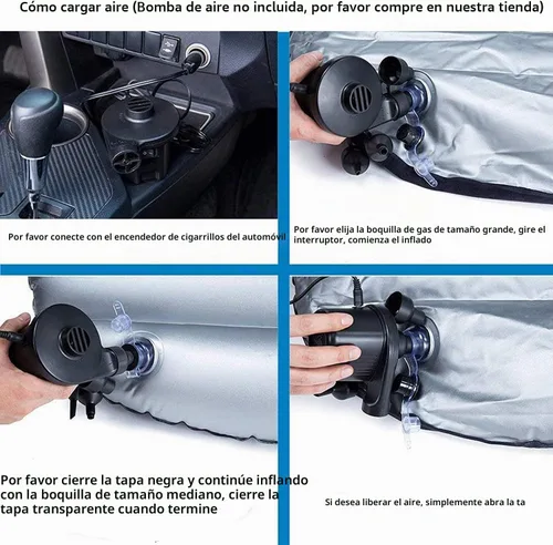 Vista 6 de Colchón de aire inflable del asiento trasero de la cama universal