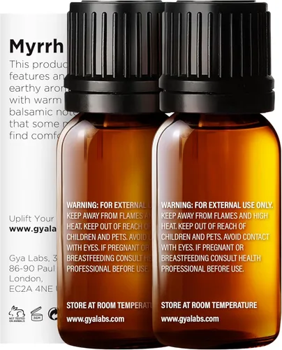 Vista 2 de Gya Labs Aceites de incienso y mirra para difusor (0.34 fl oz x 2)