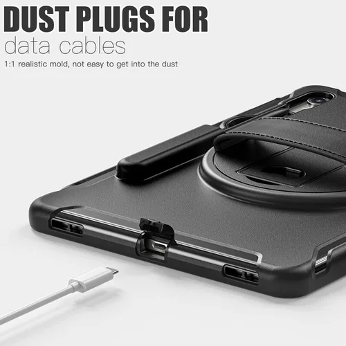 Vista 8 de Junfire Funda protectora para Galaxy Tab S10 Lite/S10 FE/S9 FE 5G/S9 con soporte para lápiz capacitivo, Samsung Tab 10.9"/ 11" a prueba de golpes