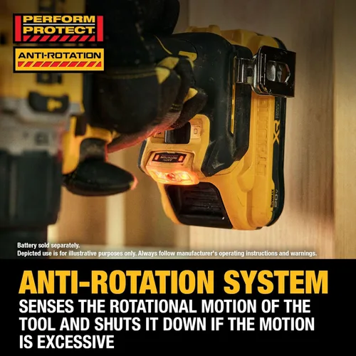 Vista 4 de DEWALT Taladro de martillo inalámbrico de 1/2 pulgada sin escobillas MAX XR® de 20 V (solo herramienta) (DCD806B)