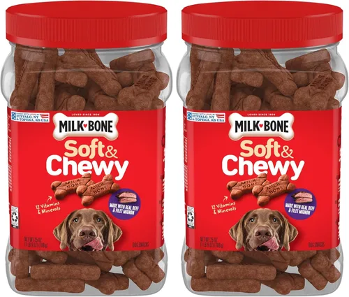 Vista 19 de Milk-Bone Golosinas suaves y masticables Mini para perros, pollo, 18 onzas Hechas con pechuga de pollo real