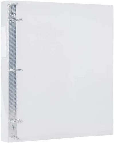 Vista 2 de Filexec Products 50302-62233 - Carpeta de 3 anillos en D de 1.5 pulgadas, transparente, paquete de 2