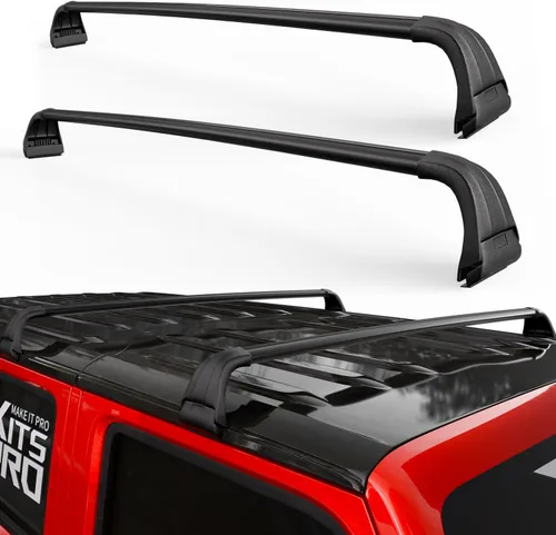 Vista 8 de KitsPro Barras transversales para portaequipajes de techo de 260 libras para Jeep Grand Cherokee 2011-2021