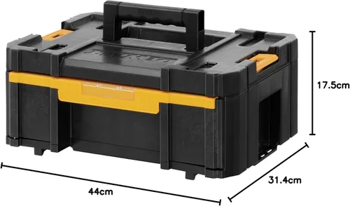 Vista 8 de DEWALT DWST1-70705 T-Stak III Caja de almacenamiento de herramientas con cajón, amarillo/negro, 6.9 in*17.3 in*12.4 in