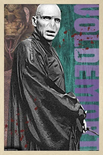 Vista 7 de Trends International The Wizarding World: Harry Potter - Póster de pared de Voldemort con varita, 22.4 pulgadas de largo x 14.7 pulgadas, versión