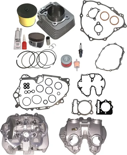 Reemplazo directo de cilindro y cabeza con puertos pulidos, cubierta de válvula, anillos de pistón, junta para Honda TRX400EX TRX 400EX 1999 2001