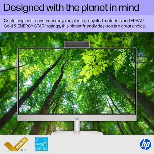 Vista 6 de HP PC de escritorio todo en uno de 23.8 pulgadas, pantalla FHD, Intel Core i5-1334U, 16 GB de RAM, SSD de 512 GB, gráficos Intel UHD, Windows 11