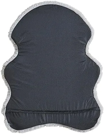 Vista 3 de Cama ortopédica para perros con espuma, alfombra de piel sintética para cachorros con funda de cama extraíble Gris 24 x 44