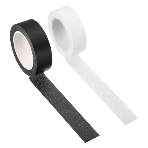 Vista 8 de PATIKIL Cinta holográfica Washi de 0.59 pulgadas x 10.93 yardas, 2 rollos de calcomanías autoadhesivas para decoración de envoltura de manualidades