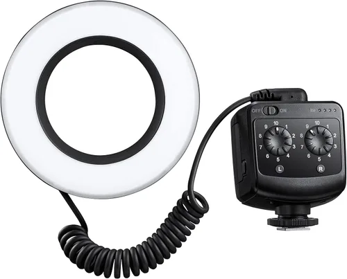 Vista 4 de Godox RING72 macro anillo flash luz con 8 anillos adaptador de lente compatible con cámaras Canon Nikon Pentax Olympus DSLR