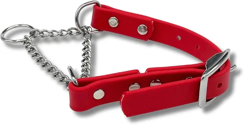 Vista 23 de Collar de Martingala para Perros, Biothane, Hardware de Acero Inoxidable, Sin Tirones, Fabricado en Estados Unidos, Grado Profesional, XXS, Negro