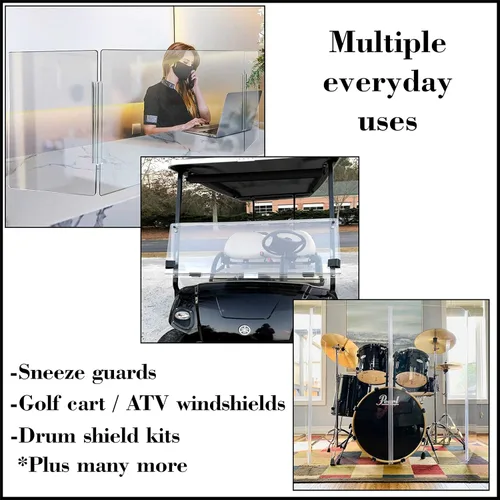 Bisagra de PVC transparente estilo piano para 1/4" (6 mm) Material: sin tornillos ni pegamento - DIY para plexiglás, acrílico, vidrio y más (4