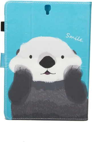 Vista 3 de Dteck - Funda protectora de piel sintética para Galaxy Tab S3 9.7 con función de encendido y apagado automático, funda inteligente para Galaxy Tab