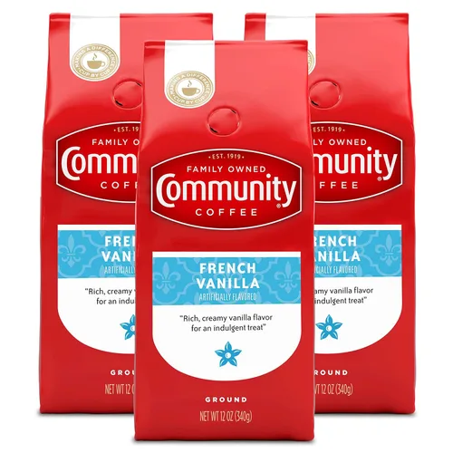 Vista 9 de Community Coffee Caramelo sabor a mantequilla de galletas de 12 onzas, café molido de tostado medio, bolsa de 12 onzas (paquete de 1)
