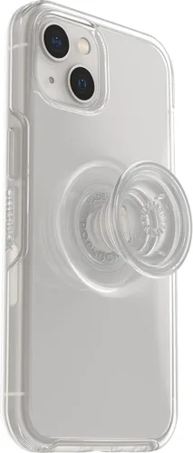 Vista 5 de OtterBox - Funda transparente para iPhone 13 Otter + POP Symmetry Clear Series (transparente)