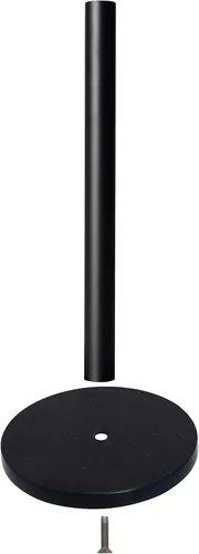 Vista 2 de Soporte para toallas de papel de cocina con base de mármol para encimera de baño y cocina (negro mate, base negra KZ55)