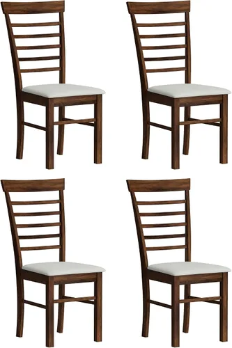 Vista 10 de HOMCOM Juego de 2 sillas de comedor de madera tapizadas, negro y gris