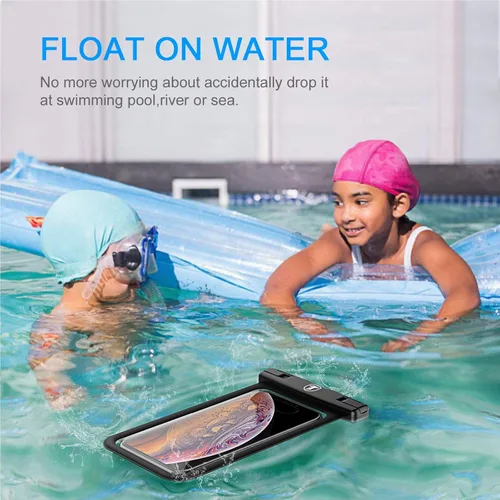 Vista 2 de Funda flotante impermeable para teléfono con cordón y brazalete para bolsa seca para Motorola Moto G Power G Stylus G Play E E6 One 5G G7 Power G7